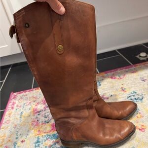 Sam Edelman Brown Leather Riding Boots